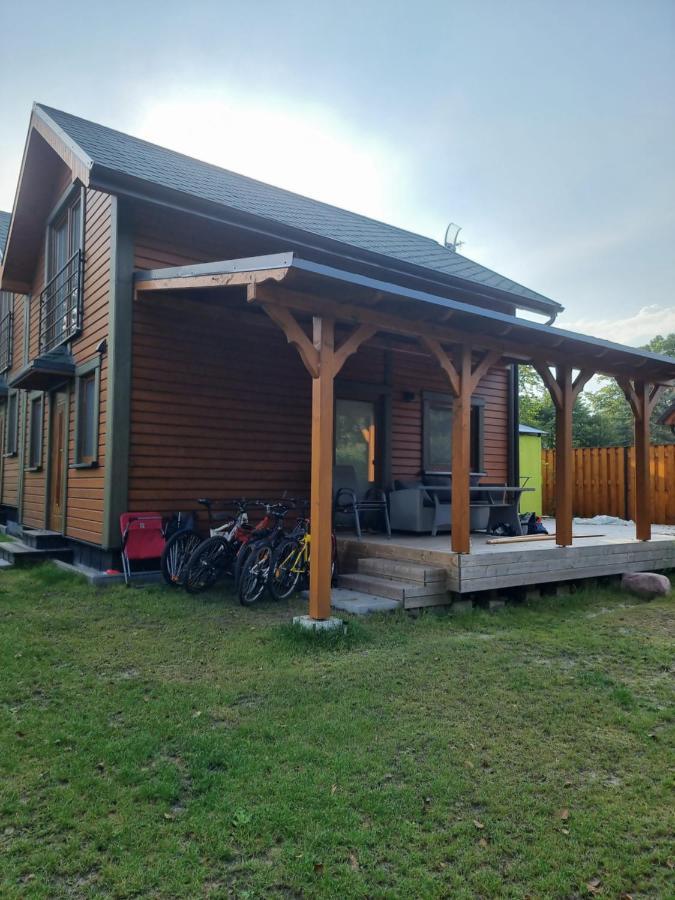 Nowy Domek Drewniany Tu Mi Dobrze W Lubkowie Z Plaza Lubkowo Exterior photo